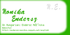 monika endersz business card